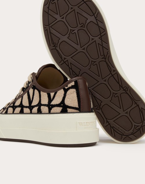 Red Valentino SNEAKER TOTALOOP XL IN TOILE ICONOGRAPHE