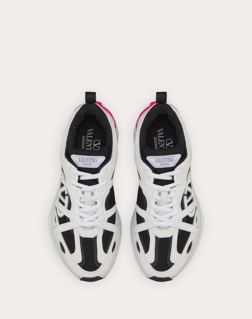 Red Valentino SNEAKER VLOGO EASYJOG IN VITELLO E TESSUTO