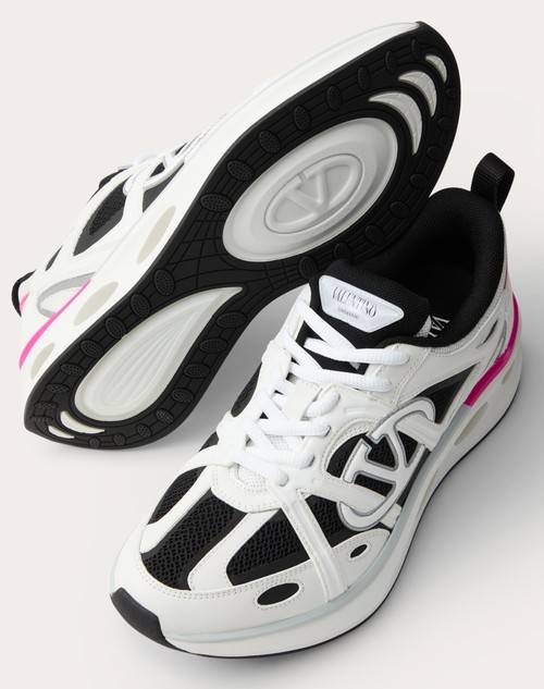 Red Valentino SNEAKER VLOGO EASYJOG IN VITELLO E TESSUTO