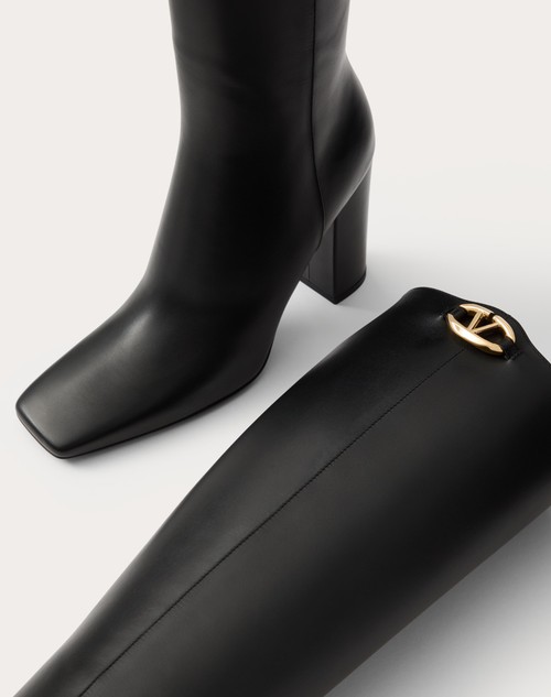 Red Valentino STIVALE VLOGO THE BOLD EDITION IN VITELLO 100MM