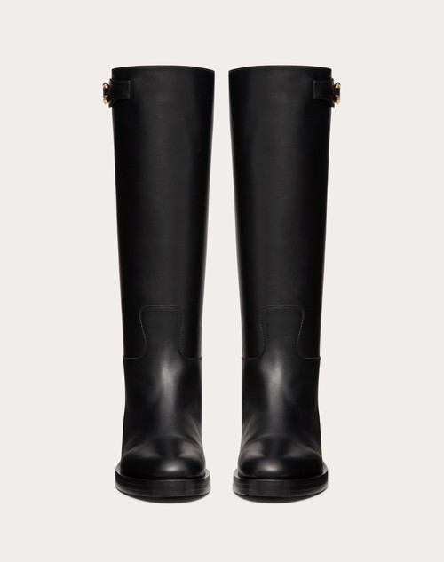 Red Valentino STIVALE VLOGO THE BOLD EDITION IN VITELLO 30MM