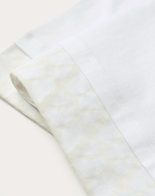 Red Valentino T-SHIRT IN COTONE CON DETTAGLIO TOILE ICONOGRAPHE
