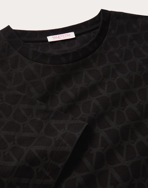 Red Valentino T-SHIRT IN COTONE CON STAMPA TOILE ICONOGRAPHE