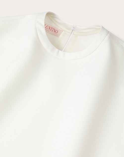 Red Valentino TOP IN LIGHT DOUBLE SPLITTABLE GABARDINE