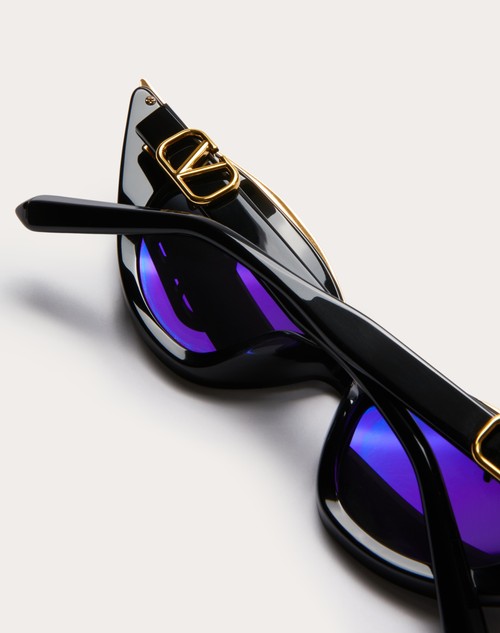 Red Valentino V - GOLDCUT II OCCHIALE IN ROBUSTO ACETATO SCOLPITO CON INSERTI IN TITANIO