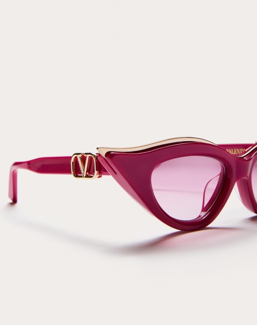 Red Valentino V - GOLDCUT II OCCHIALE IN ROBUSTO ACETATO SCOLPITO CON INSERTI IN TITANIO