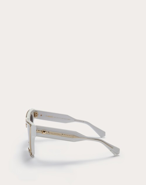 Red Valentino V - GRACE OCCHIALE CAT-EYE OVERSIZE IN ACETATO CON DETTAGLI IN TITANIO