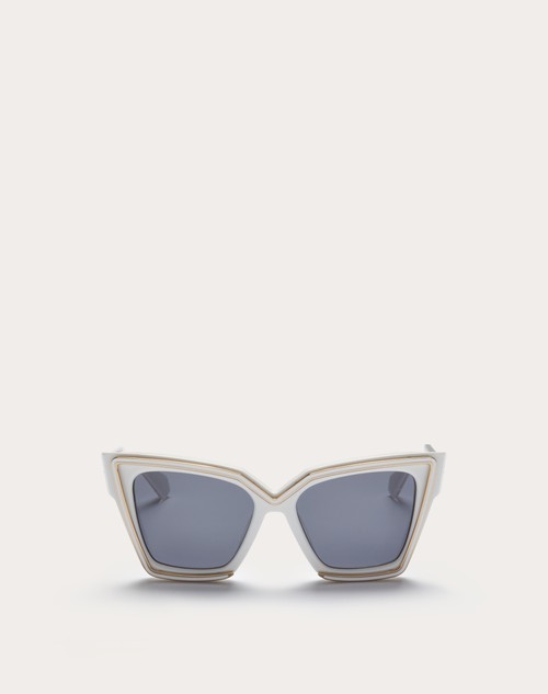 Red Valentino V - GRACE OCCHIALE CAT-EYE OVERSIZE IN ACETATO CON DETTAGLI IN TITANIO