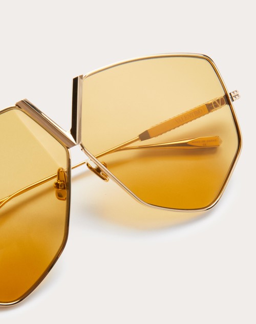 Red Valentino V - HEXAGON OCCHIALE PILOT OVERSIZE IN TITANIO