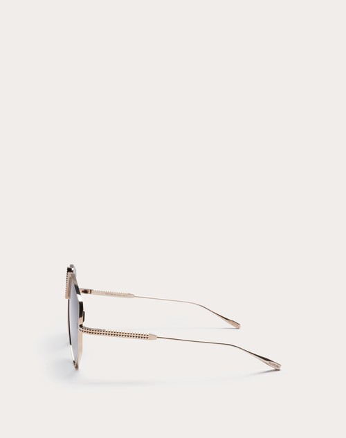 Red Valentino V - HEXAGON OCCHIALE PILOT OVERSIZE IN TITANIO