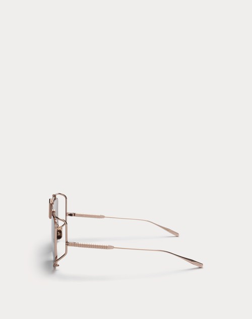 Red Valentino V - LIGHT OCCHIALE SQUADRATO OVERSIZE IN TITANIO