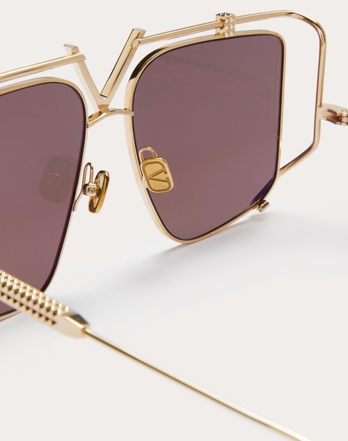 Red Valentino V - LIGHT OCCHIALE SQUADRATO OVERSIZE IN TITANIO