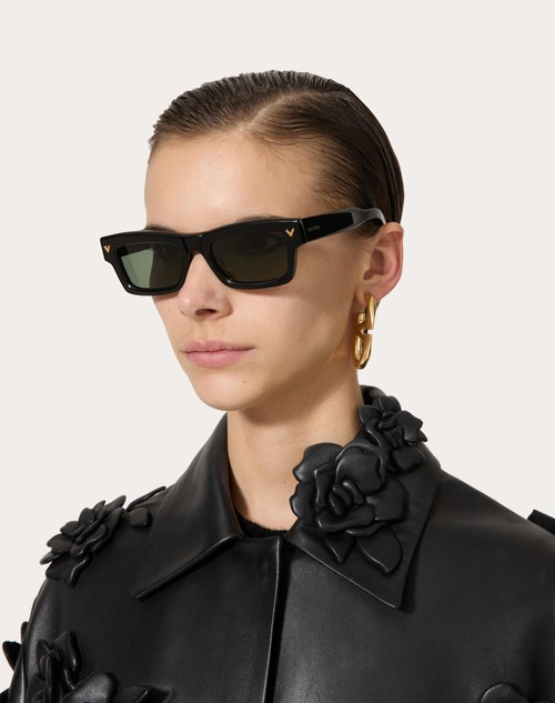 Red Valentino V-SHARP OCCHIALE RETTANGOLARE IN ACETATO