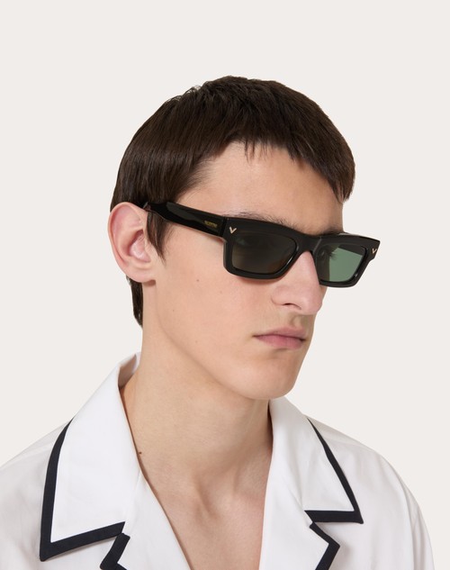 Red Valentino V-SHARP OCCHIALE RETTANGOLARE IN ACETATO