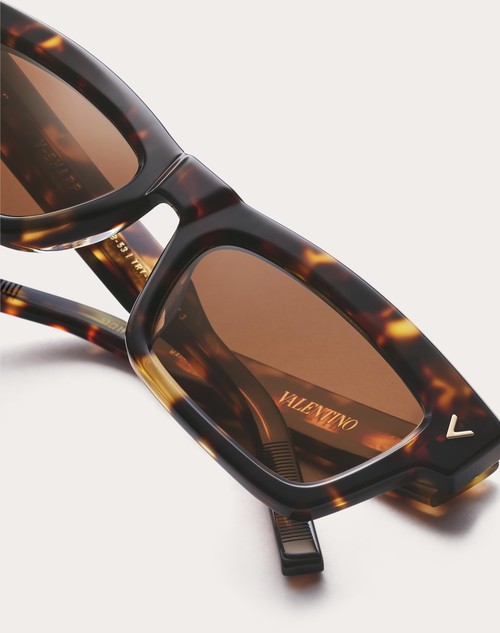 Red Valentino V-SHARP OCCHIALE RETTANGOLARE IN ACETATO