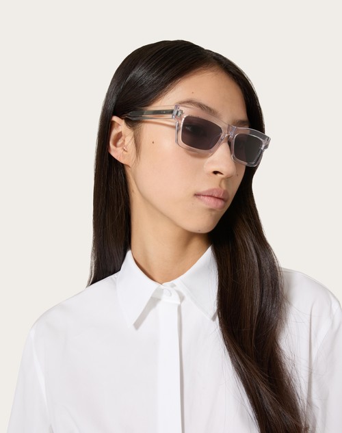 Red Valentino V-SHARP OCCHIALE RETTANGOLARE IN ACETATO