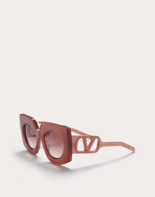Red Valentino V - SOUL OCCHIALE A FARFALLA SQUADRATO OVERSIZE IN ACETATO