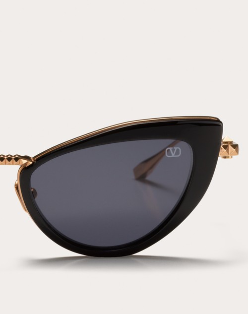 Red Valentino VIII - OCCHIALE DA SOLE CAT-EYE IN TITANIO E ACETATO CON STUD