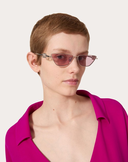 Red Valentino VLOGO SIGN OCCHIALE CAT-EYE IN TITANIO
