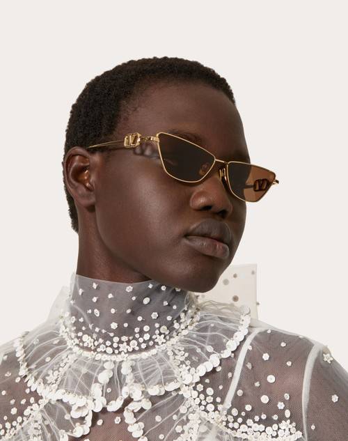 Red Valentino VLOGO SIGN OCCHIALE CAT-EYE IN TITANIO