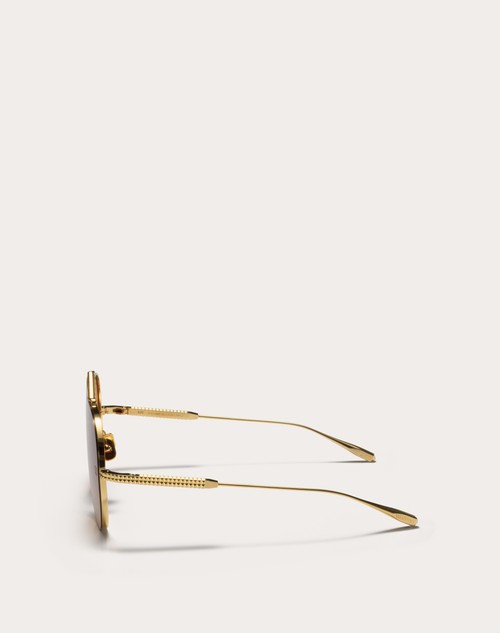 Red Valentino XVI - OCCHIALE PILOT IN TITANIO CON STUD