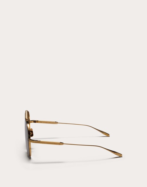 Red Valentino XVI - OCCHIALE PILOT IN TITANIO CON STUD