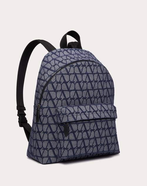 Red Valentino ZAINO TOILE ICONOGRAPHE IN TESSUTO JACQUARD EFFETTO DENIM