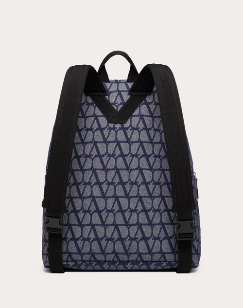 Red Valentino ZAINO TOILE ICONOGRAPHE IN TESSUTO JACQUARD EFFETTO DENIM