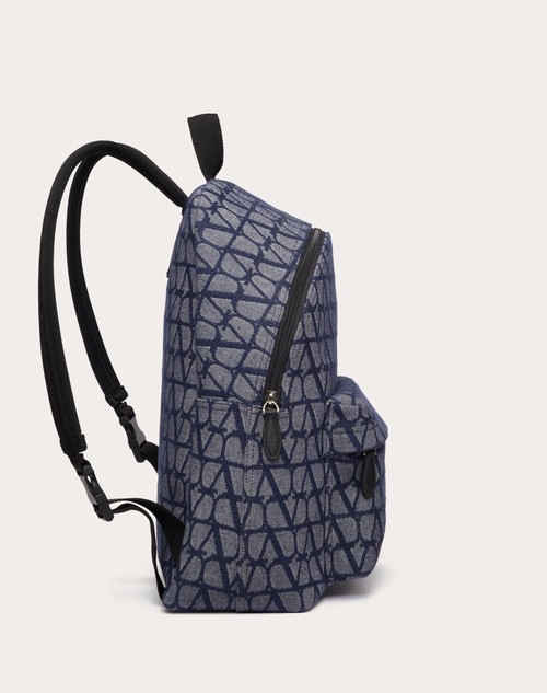 Red Valentino ZAINO TOILE ICONOGRAPHE IN TESSUTO JACQUARD EFFETTO DENIM