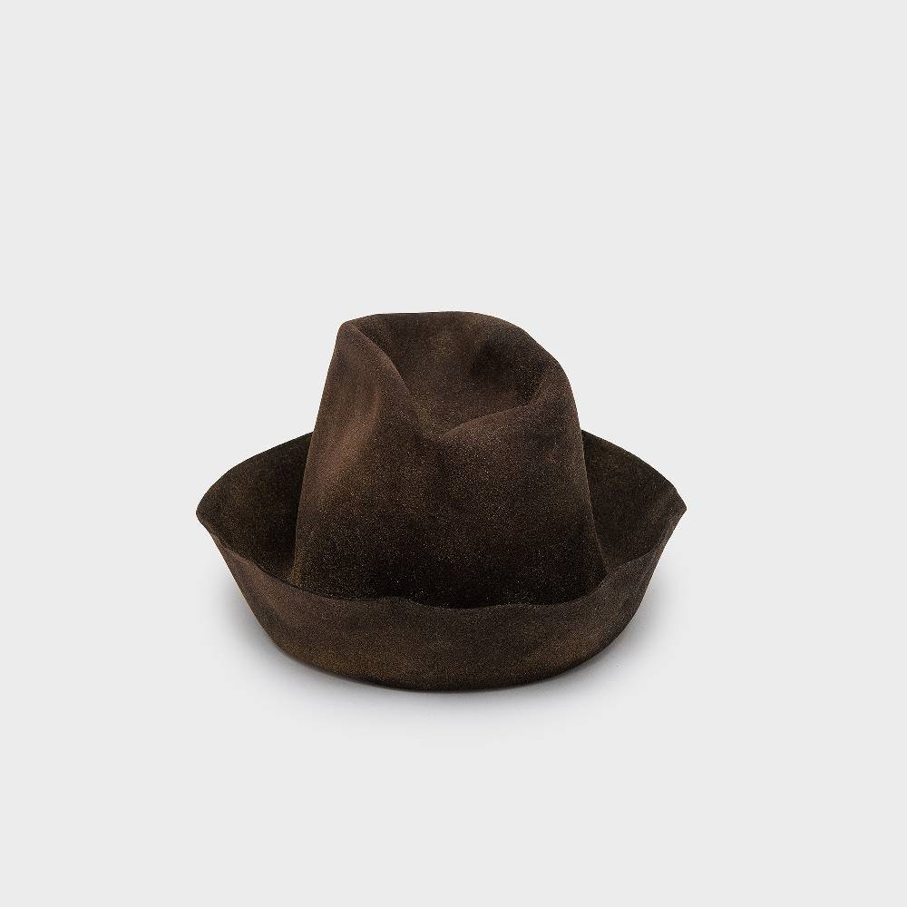 Reinhard Plank ARTISTA LANA MARRONE E ORO