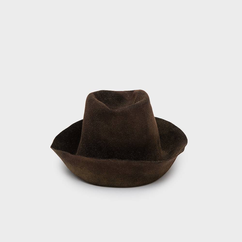 Reinhard Plank ARTISTA LANA MARRONE E ORO