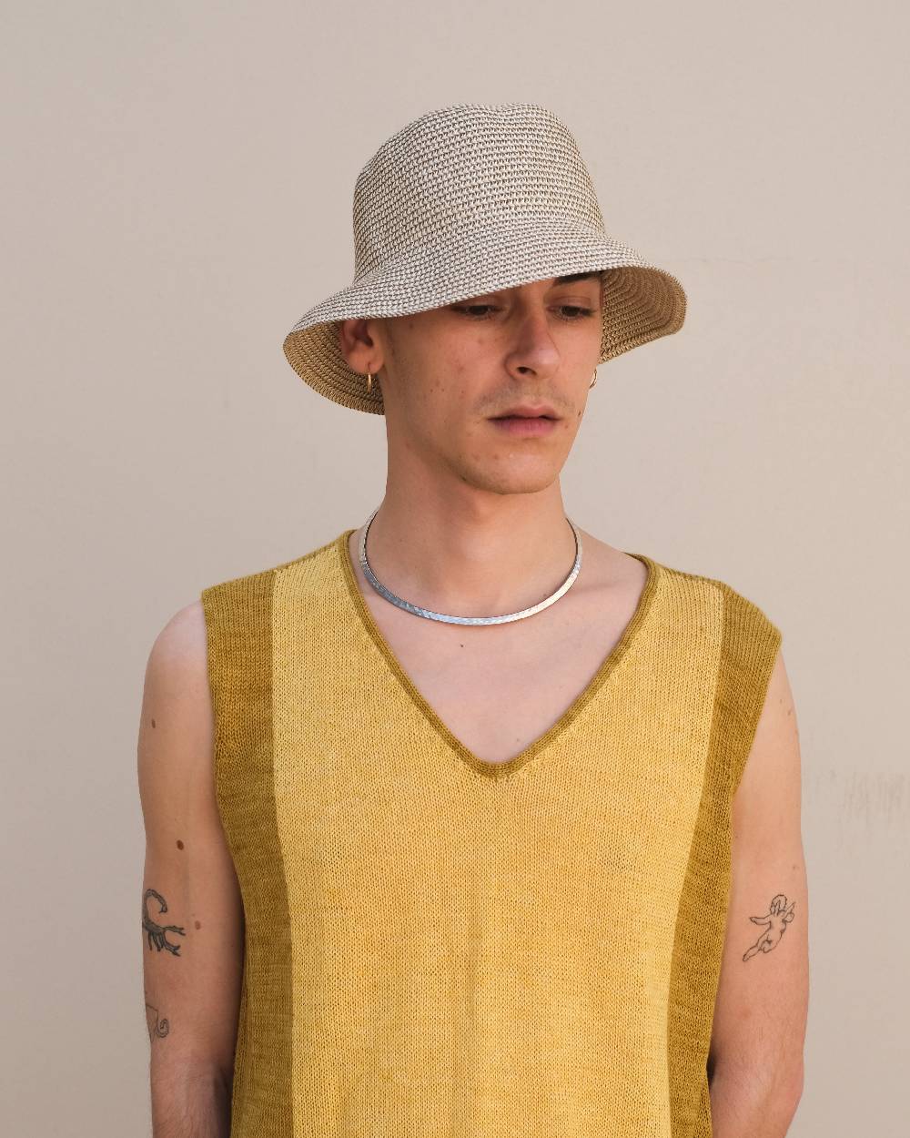 Reinhard Plank BUCKET STRAW NATURAL