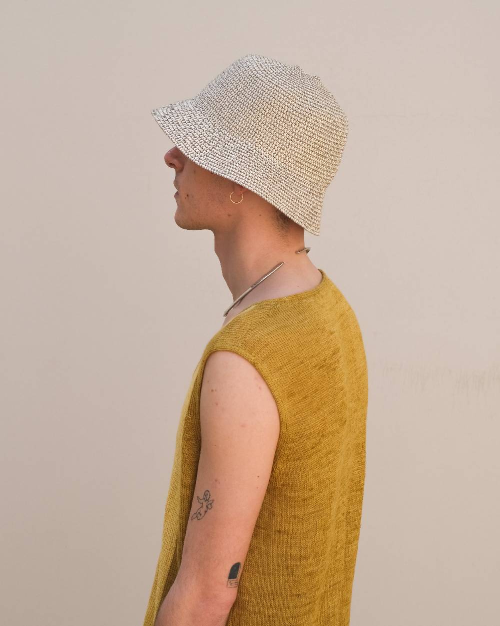 Reinhard Plank BUCKET STRAW NATURAL