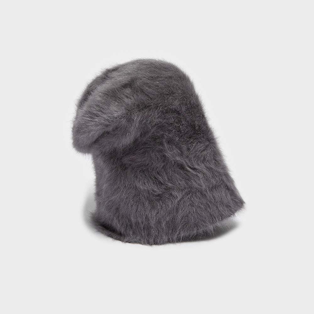 Reinhard Plank CUFFIA ANGORA ANTRACITE