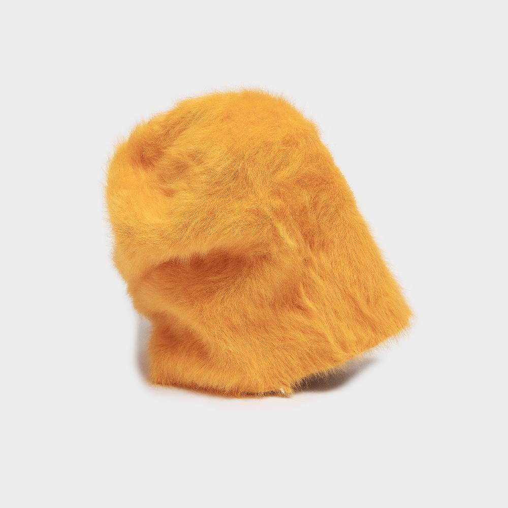 Reinhard Plank CUFFIA ANGORA ARANCIONE