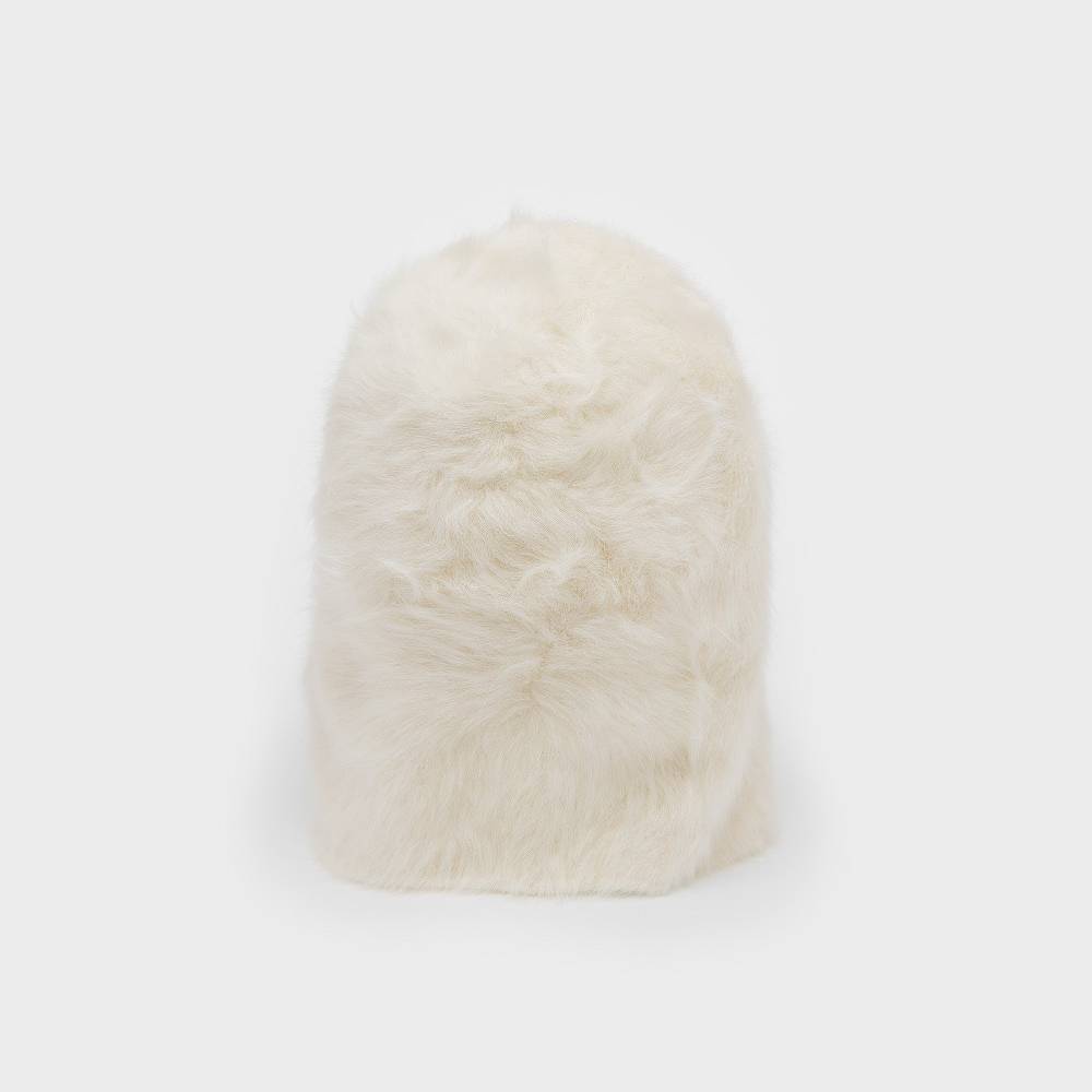 Reinhard Plank CUFFIA ANGORA BIANCA