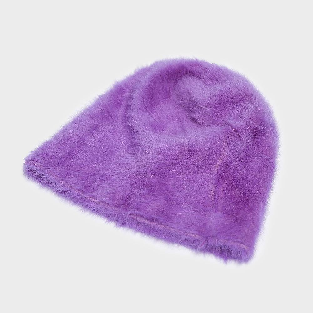 Reinhard Plank CUFFIA ANGORA VIOLA