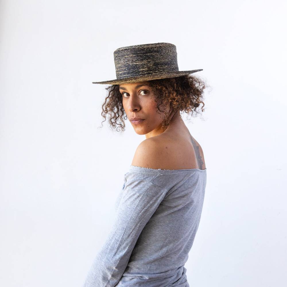 Reinhard Plank ZEUS PAGLIA A SPIRALE NERO LAVATO