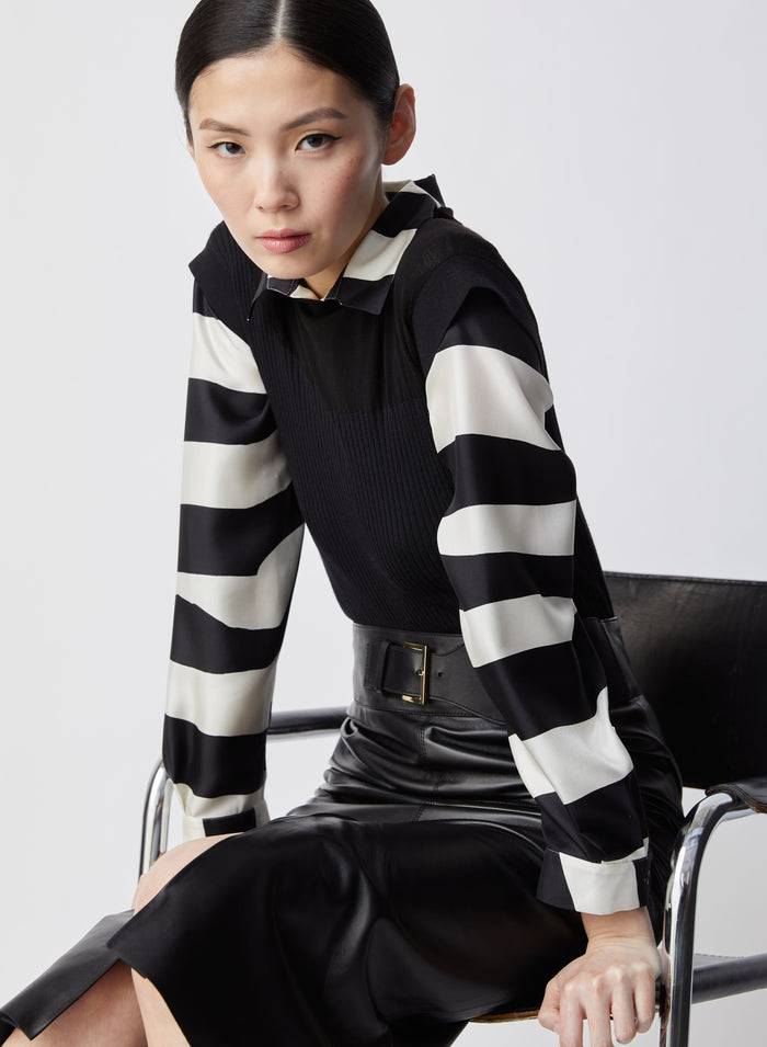 Lorena Antoniazzi BLUSA IN SETA