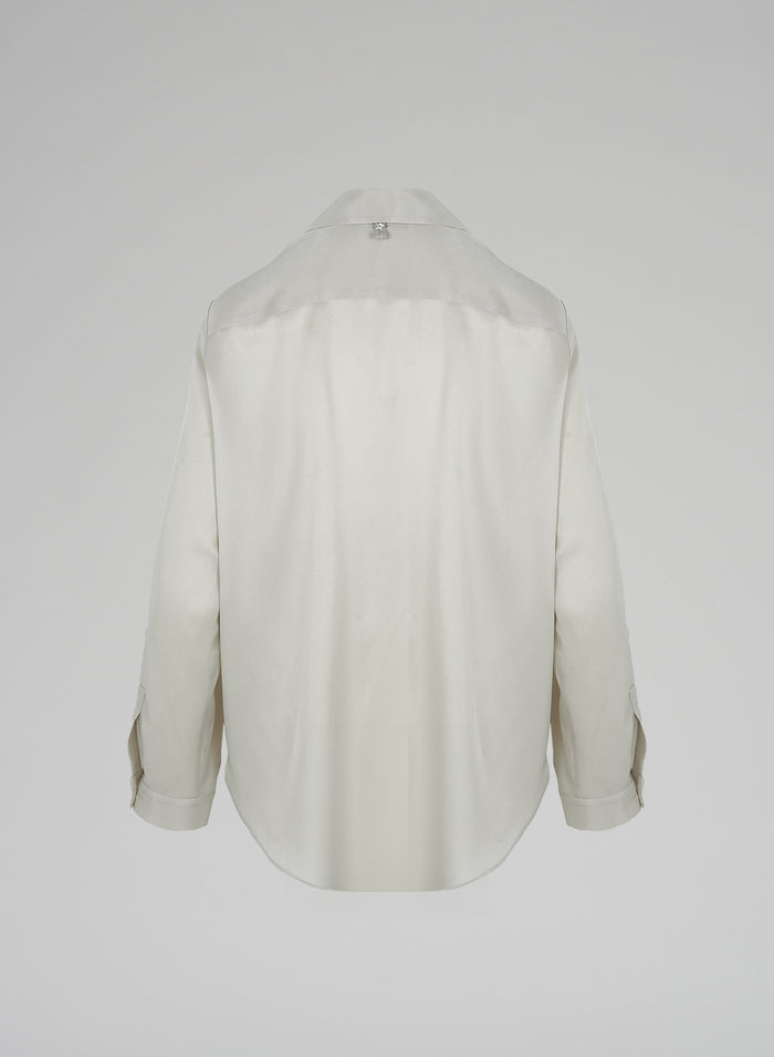 Lorena Antoniazzi BLUSA IN TWILL DI SETA