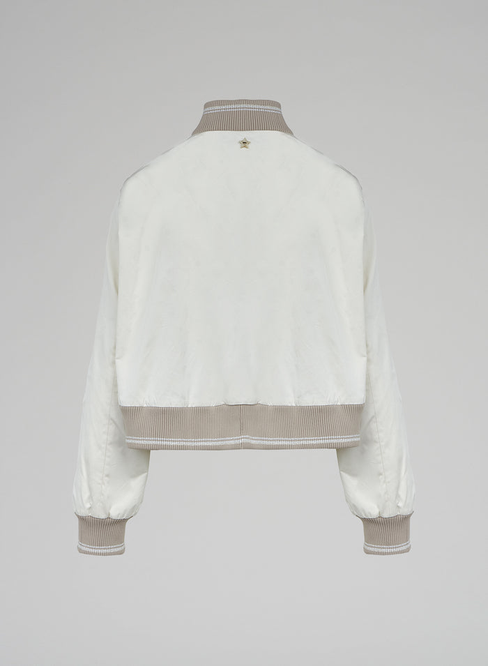 Lorena Antoniazzi BOMBER CROPPED IN NYLON