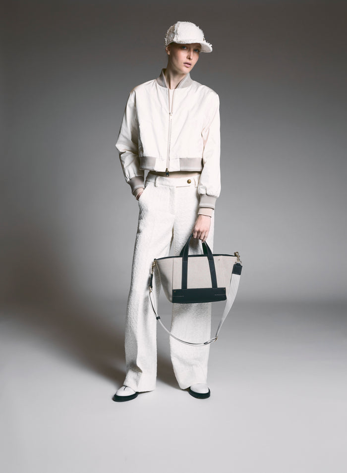 Lorena Antoniazzi BOMBER CROPPED IN NYLON