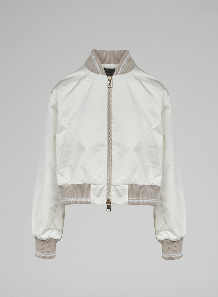Lorena Antoniazzi BOMBER CROPPED IN NYLON
