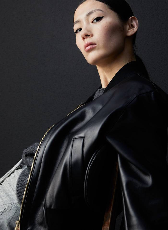 Lorena Antoniazzi BOMBER IN PELLE