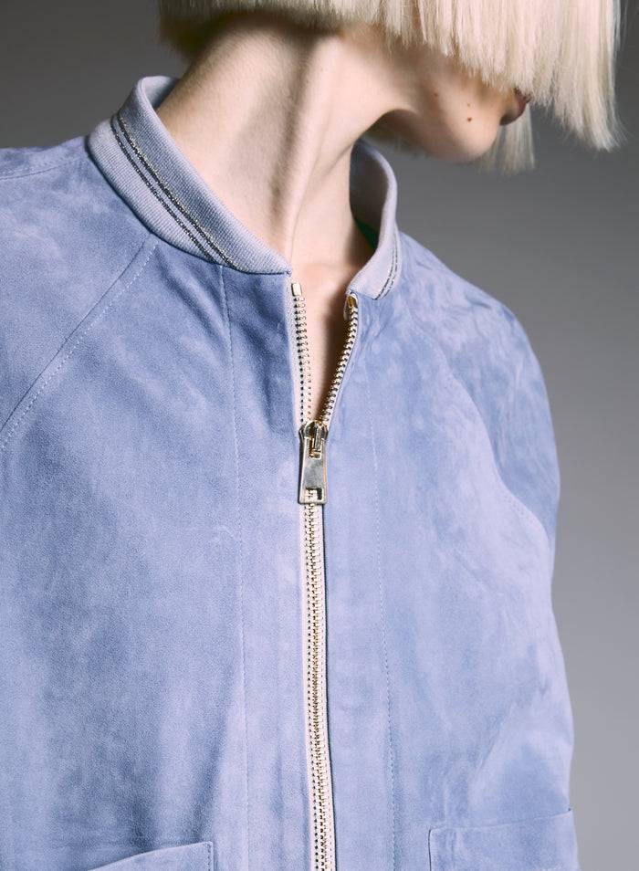 Lorena Antoniazzi BOMBER IN SUEDE