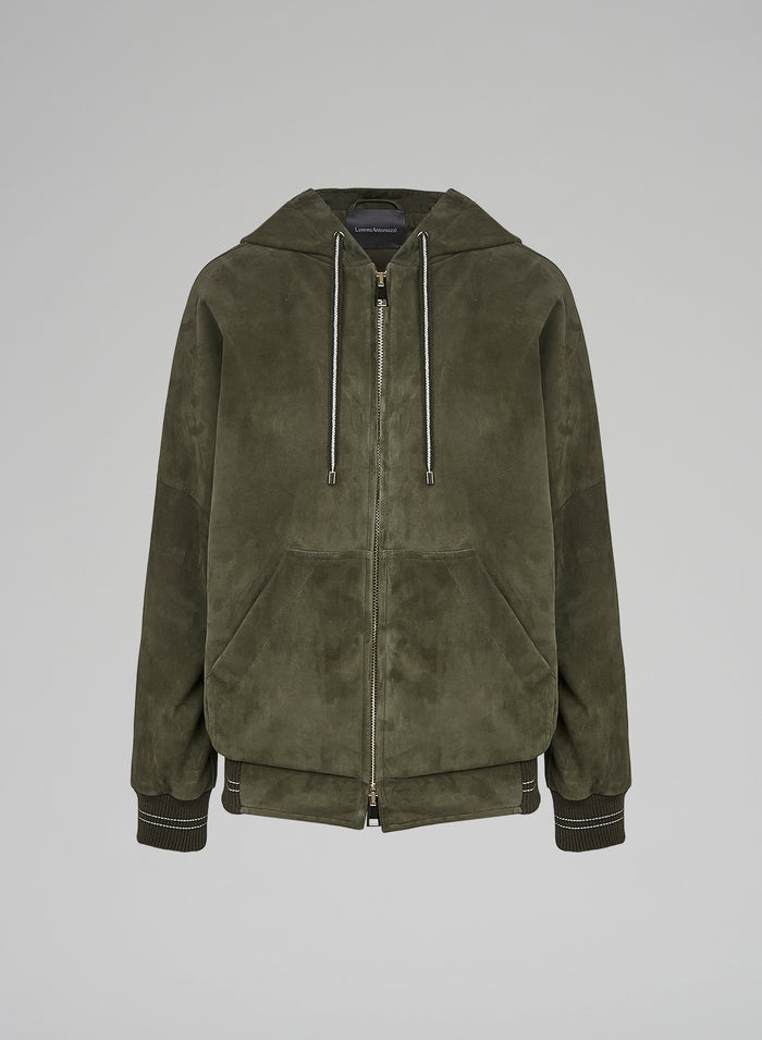 Lorena Antoniazzi BOMBER IN SUEDE