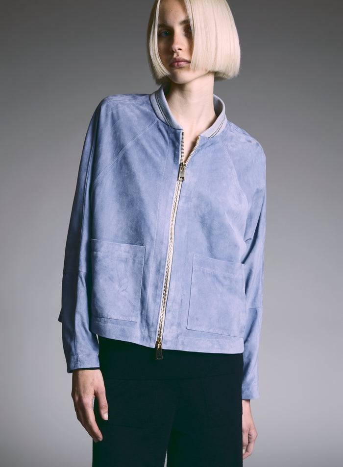 Lorena Antoniazzi BOMBER IN SUEDE