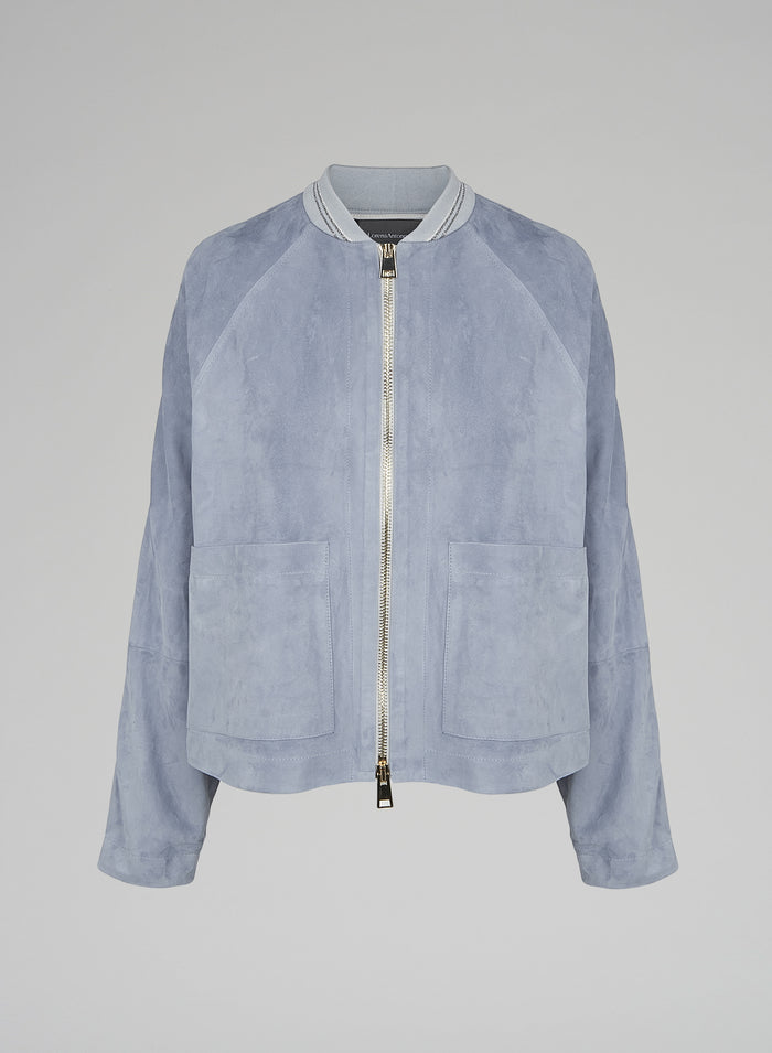 Lorena Antoniazzi BOMBER IN SUEDE