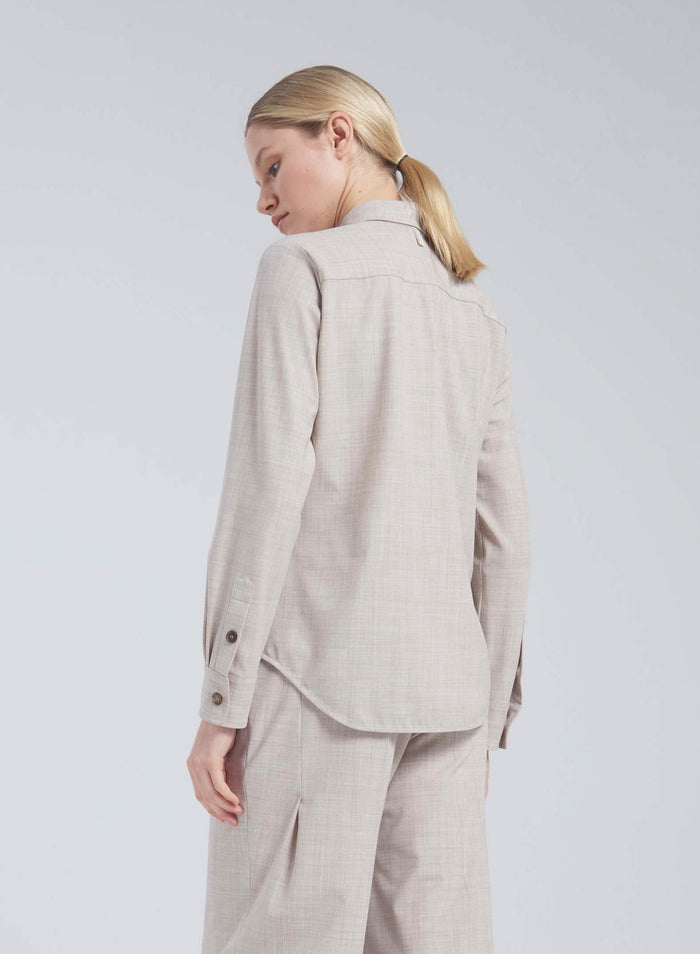 Lorena Antoniazzi CAMICIA IN LANA STRETCH