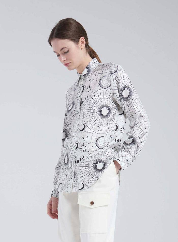 Lorena Antoniazzi CAMICIA IN SETA STAMPATA